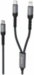 Swissten Textile 2in1 USB-C / Lighting Kabelis 100W 1.5m