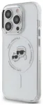 Karl Lagerfeld IML K&CH Heads Metal Frame MagSafe Case Aizsargapvalks priek&scaron; iPhone 15 Pro / caurspīdīgs