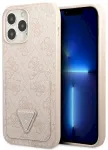 Guess GUHCP13LP4TPP hardcase 4G Triangle Logo Cardslot Aizsargapvalks priek&scaron; iPhone 13 Pro / 13 6,1" / rozā