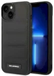 Karl Lagerfeld KLHCP14MPSQAK Puffy Elongated Logo Hardcase Aizsargapvalks priek&scaron; iPhone 14 Plus / 15 Plus 6,7" / melns