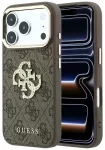 Guess 4G & Big Strass Logo telefono dėklas iPhone 18 Pro Max | iPhone 17 Pro Max rudas