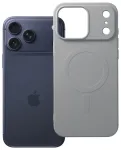 Case for iPhone 18 Pro Max / 17 Pro Max Silicone Mag Cover compatible with MagSafe (big hole) silver