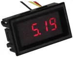 Panel digital voltmeter is able to measure voltages up to 33 V