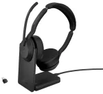 Jabra Evolve2 55 MS Stereo ar Link380c/390c un salokāmiem skaļruņiem