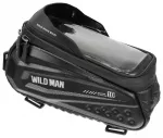 WILDMAN traveling bag for bike frame with zipper 1,2L (4 "- 7") ES10 black