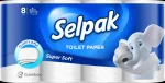 Toilet paper SELPAK, 3 ply, 18.6 meters, 140 sheets, 8 rolls