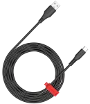 Canyon AC18SC duomenų perdavimo ir įkrovimo laidas | USB-A į USB-C | 18W | 1.2m | juodas