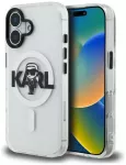 Karl Lagerfeld IML Karl Sketch Logo telefono dėklas su MagSafe palaikymu iPhone 16 skaidrus