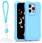 Safepop telefono dėklas su dirželiu iPhone 15 Pro mėlynas