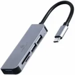 Gembird HUBS USB Type-C 3-port ar Kar&scaron;u Lasitāju