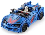 CaDa C51052W R/C Sacīk&scaron;u Rotaļu Ma&scaron;īna Saliekamais Konstruktoru Komplekts 585 daļas