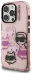 Karl Lagerfeld IML Multi K&CH Heads Case Aizsargapvalks priek&scaron; Apple iPhone 16 Pro Max