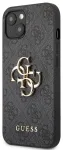 Guess PU 4G Metal Logo Case Aizsargapvalks priek&scaron; iPhone 13 / pelēks