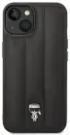 Karl Lagerfeld Quilted Puffy Ikonik Logo Case Aizsargapvalks priek&scaron; iPhone 14 Plus / melns