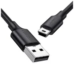 UGREEN US132 USB kabelis USB 2.0 1.5 m USB-A to Mini-USB-A 0.48 Gbit/s / melns