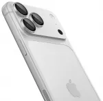 Spigen Glas.tR EZ Fit Optik Pro kameros apsauginis stiklas telefonui iPhone 18 Pro | iPhone 18 Pro Max sidabrinis su montavimo rėmeliu (2 vnt.)
