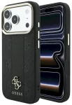 Guess Stripe Peony 4G Logo MagSafe Aizsargapvalks priek&scaron; iPhone 18 Pro/iPhone 17 Pro / melns
