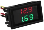 Compact voltage and current meter, working voltager 3.5V-30V, measurement voltage 0-99.9V, current 0-9.99A