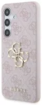 Guess PU 4G Metal Logo Case Aizsargapvalks priek&scaron; Samsung Galaxy S24 / rozā