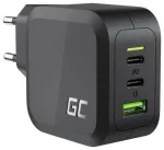Green Cell GaN 65W 2x USB-C 1xUSB-A