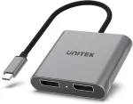 Unitek V1404A USB-C adapteris į 2x DP 1.4 prievadus 8K 60Hz