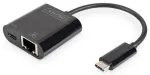 DIGITUS USB Type-C Gigabit Ethernet adapteris, PD palaikymas