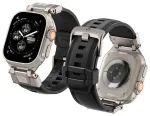Spigen Durapro Armor PU Strap for Apple Watch 4|5|6|7|8|9|SE|Ultra 1|2 (42 | 44 | 45 | 49 mm) - Black
