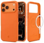 Spigen Silicone Fit Mag telefono dėklas su MagSafe palaikymu iPhone 17 Pro oranžinis