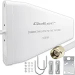 Qoltec 4G 5G LTE antenna | 9dBi | directional | external | N female | waterproof | 3m