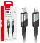 AMiO AMIO-03928 duomenų perdavimo ir įkrovimo laidas | USB-C į Lightning | 20W | 1m