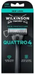 Wilkinson Sword Skin Protection Quattro 4 - skustuvas + 1 galvutė