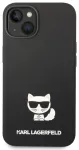 Karl Lagerfeld Liquid Silicone Choupette Case Aizsargapvalks priek&scaron; iPhone 14 Plus / melns
