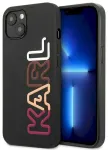 Karl Lagerfeld KLHCP13SPCOBK Hardcase Multipink Brand Aizsargapvalks priek&scaron; iPhone 13 mini 5.4" / melns