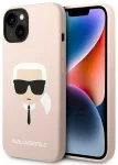 Karl Lagerfeld KLHMP14MSLKHLP Aizsargapvalks priek&scaron; iPhone 14 Plus / 15 Plus 6,7" / jght pink