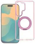 Case for Samsung A56 Frame Circle Stand compatible with MagSafe pink