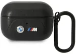BMW BMAP22PVTK AirPods Pro cover black Leather Curved Line