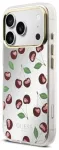 Guess TPU Glitter raudonas telefono dėklas su MagSafe palaikymu iPhone 17 Pro vy&scaron;ninis