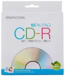 MEMOREX CD-R 700MB kompaktinis diskas 52X, voke, 10 vnt. [56996]