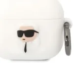Karl Lagerfeld 3D Logo NFT Karl Head Silicone Case Austiņu Maciņ&scaron; Apple AirPods 3