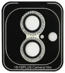 Guess Fixed Glliter Protective Lens Aizsargstikls priek&scaron; Kameru objektīviem Apple iPhone 16/16 Plus