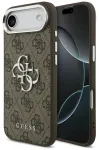 Guess 4G Big 4G Classic Logo Case Aizsargapvalks priek&scaron; iPhone Air / brūns sudraba