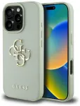 Case Guess Grained Big 4G Logo Small Classic Logo Aizsargapvalks priek&scaron; iPhone 16 Pro / zaļ&scaron;