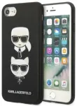 Karl Lagerfeld KLHCI8SAKICKCBK Hardcase Saffiano Karl&Cho Aizsargapvalks priek&scaron; iPhone 7/8 / SE 2020 / SE 2022 / melns