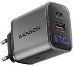 ACU-PQ67D PD3.0 & QC4+2xOUTPUTS, LCD display, wall charger 67W