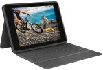 Logitech Rugged Folio iPad dėklas su klaviatūra QWERTZ DE grafito spalvos
