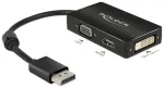 Adapteris AV Delock DisplayPort - HDMI - D-Sub (VGA) - DVI-D Black (62656)