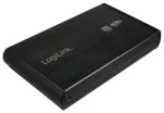 Logilink 8,9 cm (3,5") USB 3.0/SATA kietojo disko dėklas Black ALU su maitinimu