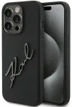 Karl Lagerfeld KLHCP15LSKSBMCK iPhone 15 Pro 6.1" czarny|black hardcase Silicone Karl Script