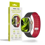 Mobile Origin Magnetic Strap, black/red - Apple Watch 49mm/46mm/45mm/44mm