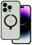 Tel Protect Magical telefono dėklas su stovu ir MagSafe palaikymu iPhone 12 Pro žalias